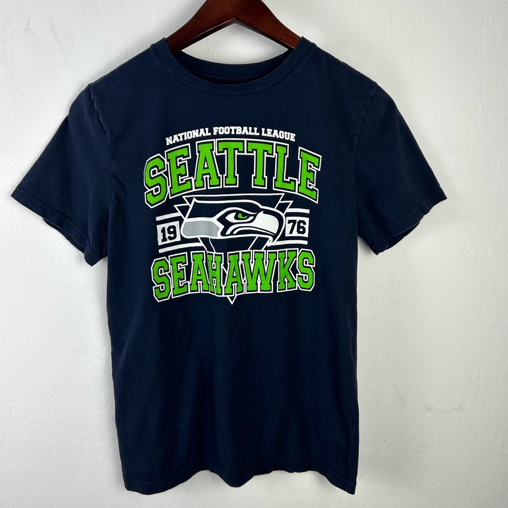 Seattle Seahawks Shirt Youth Size Large Blue